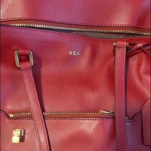 Stunning Red Ralph Lauren handbag!